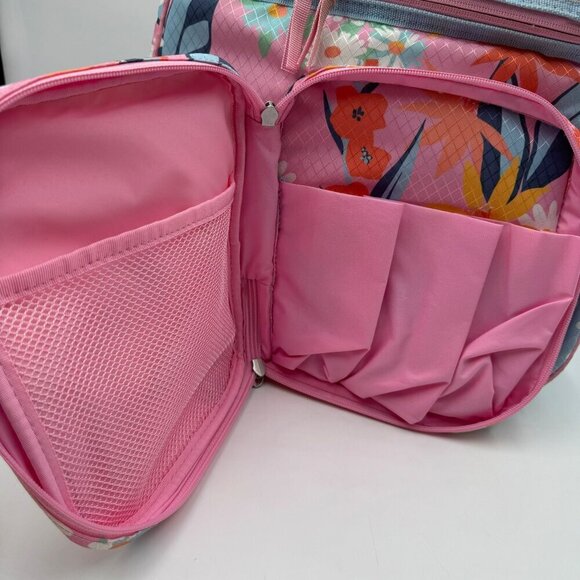 Matilda Jane Everything Packed Cooler Backpack Pink Floral NWT - Picture 7 of 12